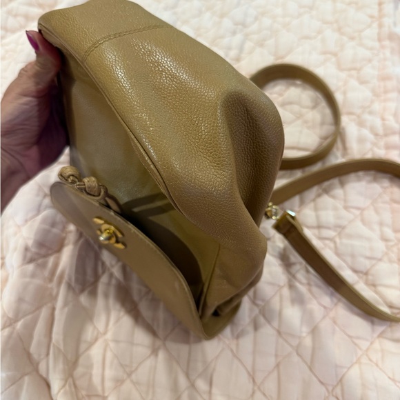 Vintage Chanel Tan triple C backpack main image 11